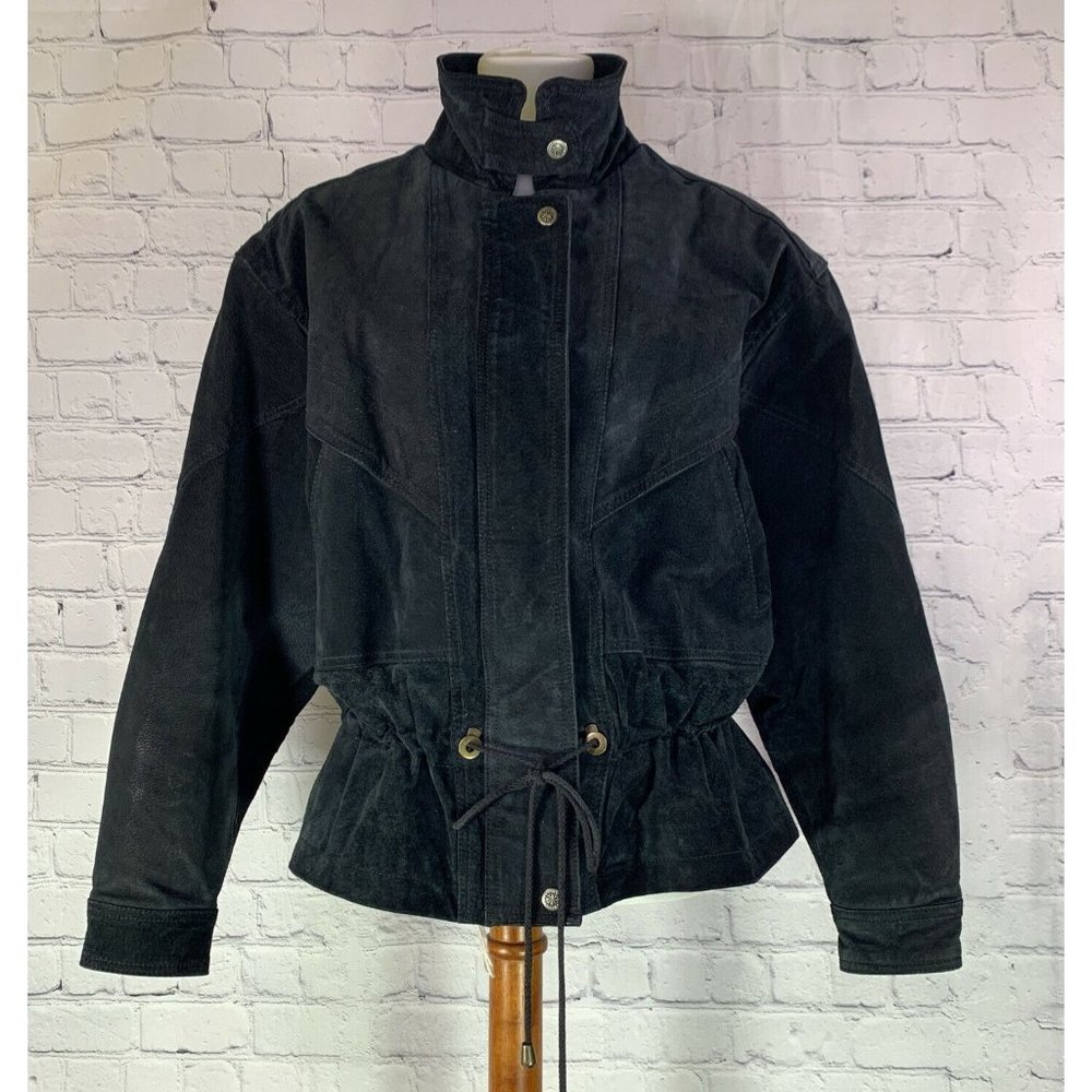 90s Beyond Leather Suede Womens Jacket Size Medium